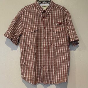 Gander Mountain Red and White Checkered Shirt